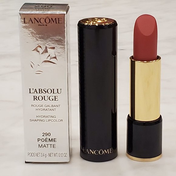 NIB LANCOME L'ABSOLU ROUGE LIPSTICK POEME MATTE - Picture 2 of 7